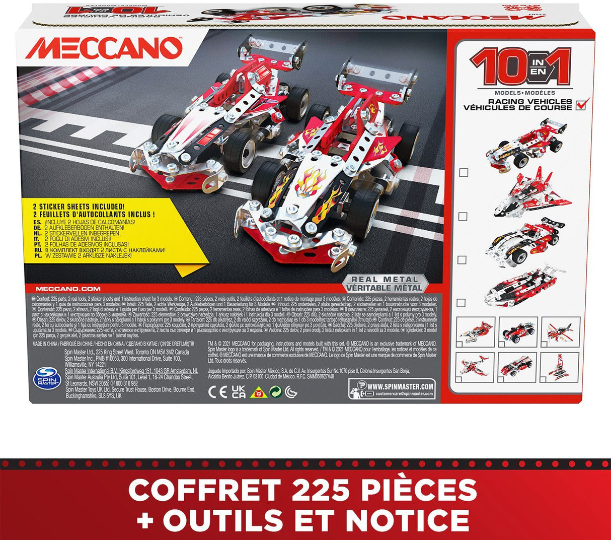 Voiture de Course - BANDAI - Meccano - APM20104 - 10 Modeles