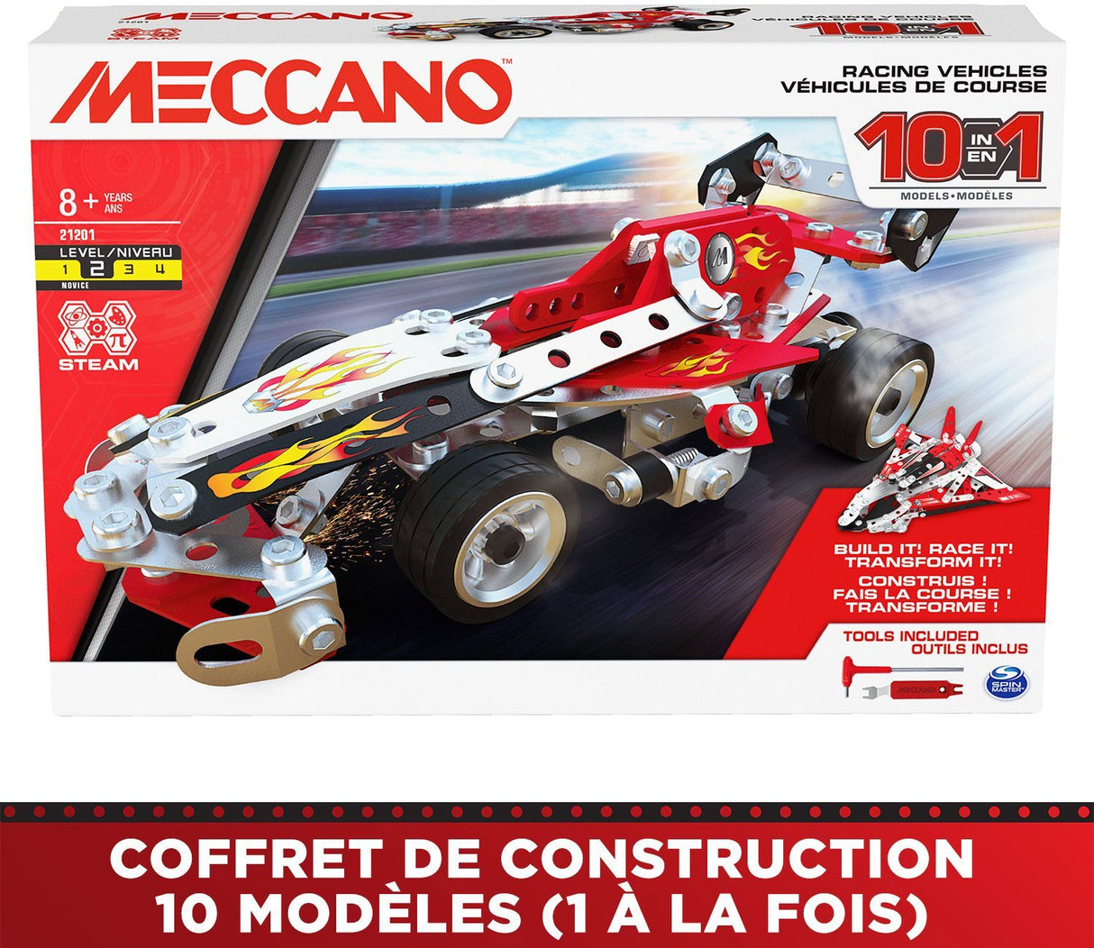 Voiture de Course - BANDAI - Meccano - APM20104 - 10 Modeles