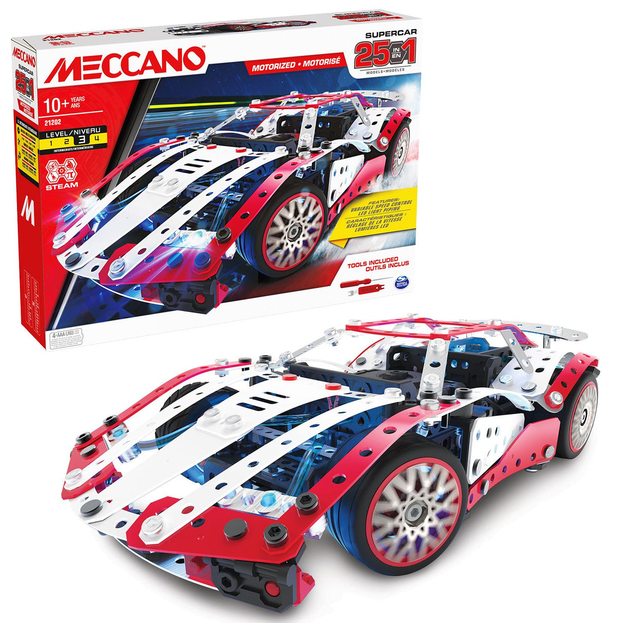 Supercar - BANDAI - Meccano - APM20105 - 25 Modeles