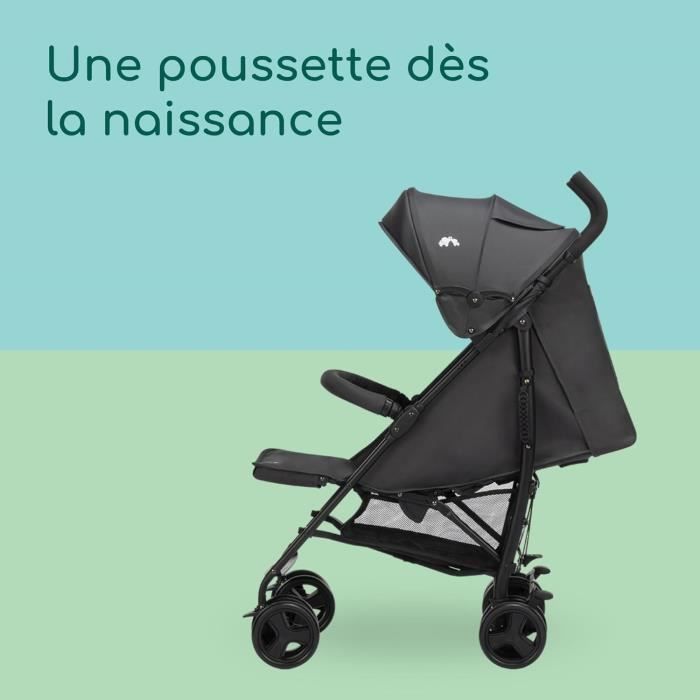 BEBECONFORT DUSK Poussette compacte, 1ere âge, ultra compacte, pliage facile, naissance a 4 ans, jusqu'a 22 kg MINERAL GRAPHITE