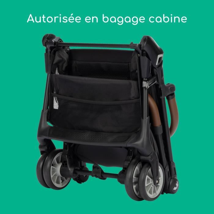 BEBECONFORT Poussette cabine Zephir, 1ere âge, ultra compacte, pliage facile, naissance a 4 ans, jusqu'a 22 kg Mineral Graphite
