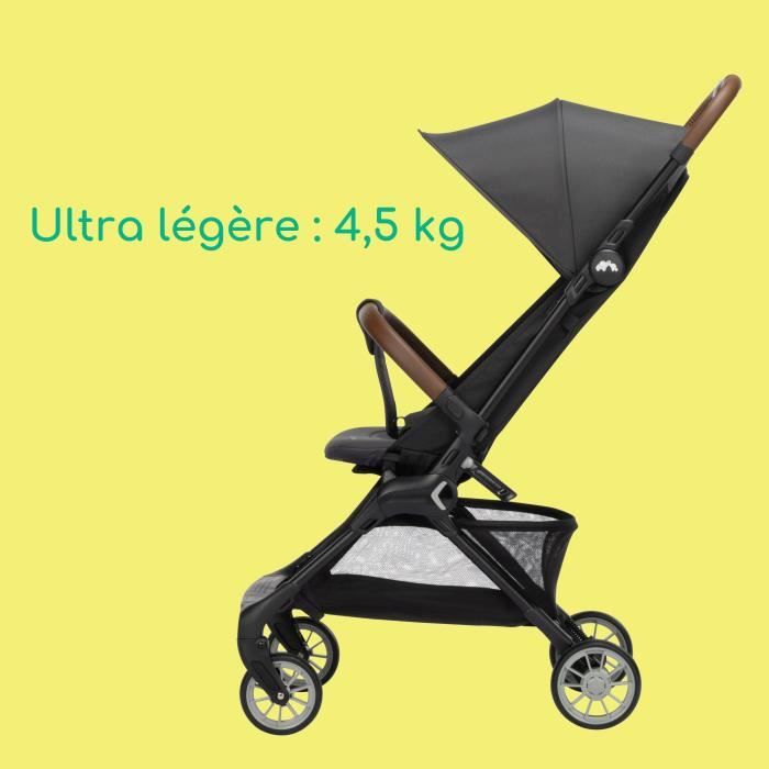 BEBECONFORT Poussette cabine Zephir, 1ere âge, ultra compacte, pliage facile, naissance a 4 ans, jusqu'a 22 kg Mineral Graphite