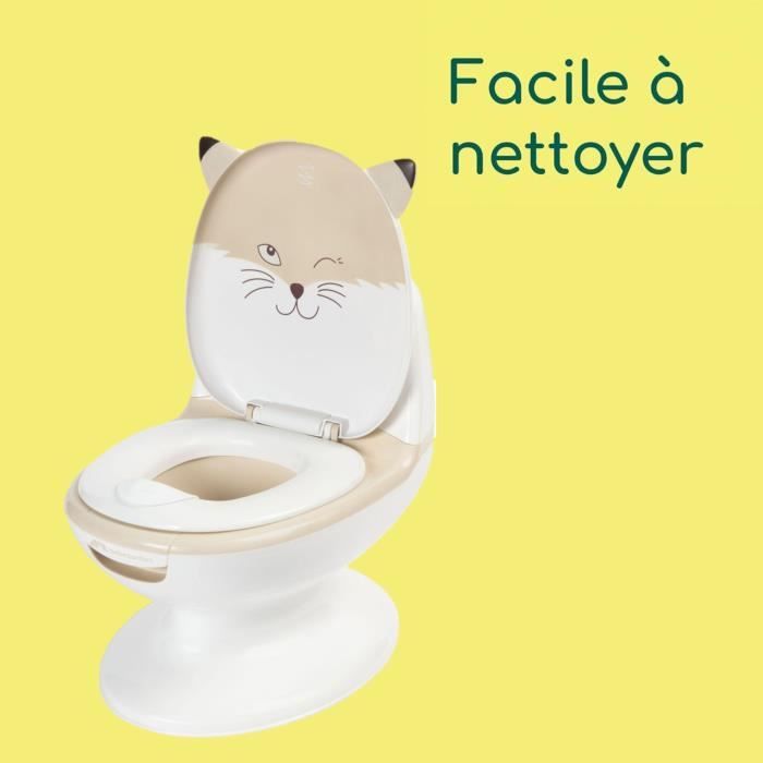 BEBECONFORT Mini Toilette Renard, Toilette d'apprentissage de la propreté pour bébé, 1 - 4 ans, 0 - 20 kg, Sand Fox