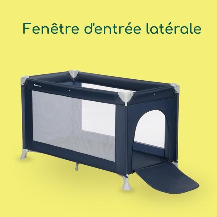 BEBECONFORT Sweet dreams Lit bébé, Lit parapluie, De la naissance a 3 ans (jusqu'a 15kg)+ sac de transport , Navy Blue