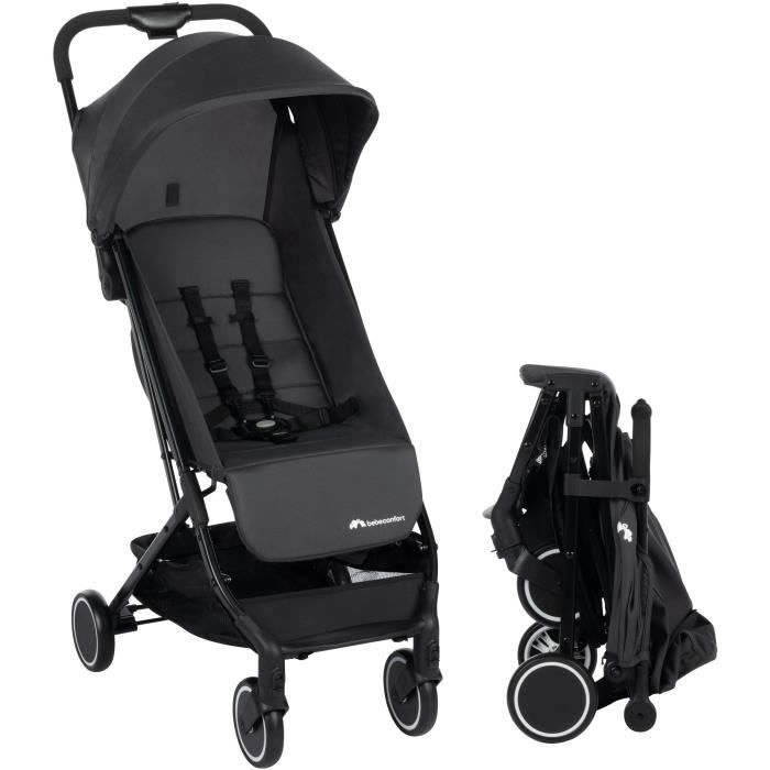 BEBECONFORT SOKO Poussette canne ultra compacte, légere, des la naissance, jusqu'a 15 kg (3-4 ans environ), Mineral graphite