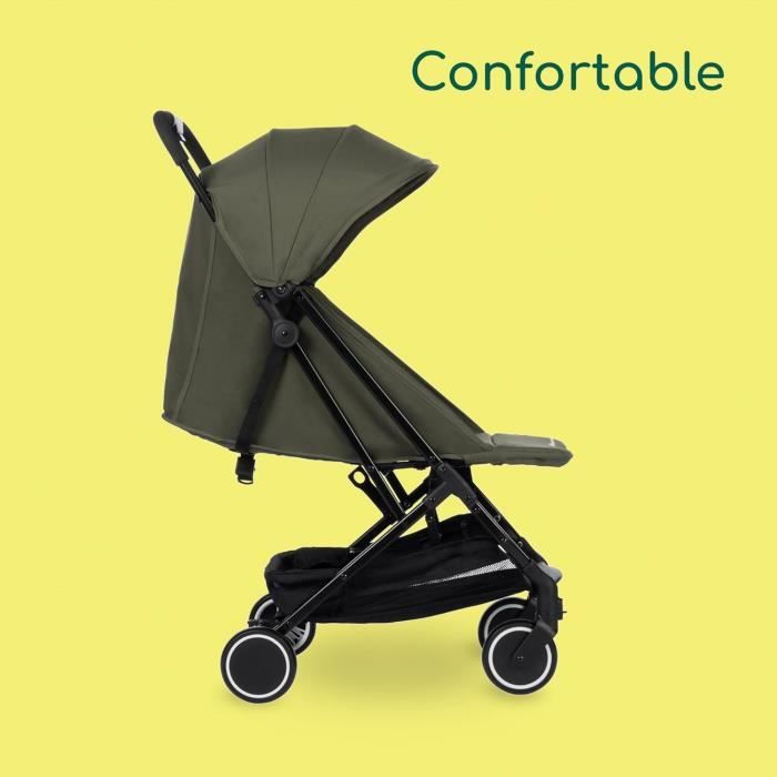 BEBECONFORT SOKO Poussette canne ultra compacte, légere, des la naissance, jusqu'a 15 kg (3-4 ans environ), Mineral green
