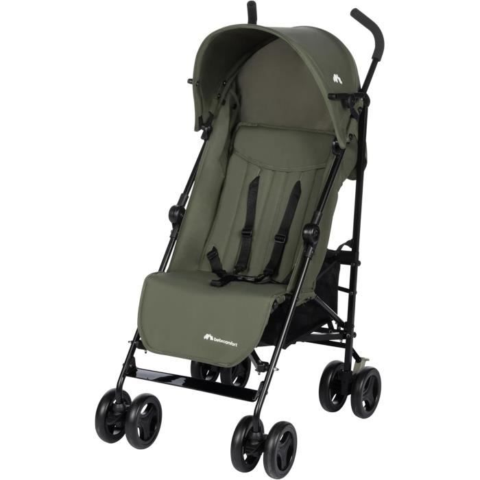 BEBECONFORT RAINBOW Poussette Canne 2eme âge, légere, pliage facile, multipositions, 6 mois a 4 ans, jusqu'a 22 kg Mineral Green