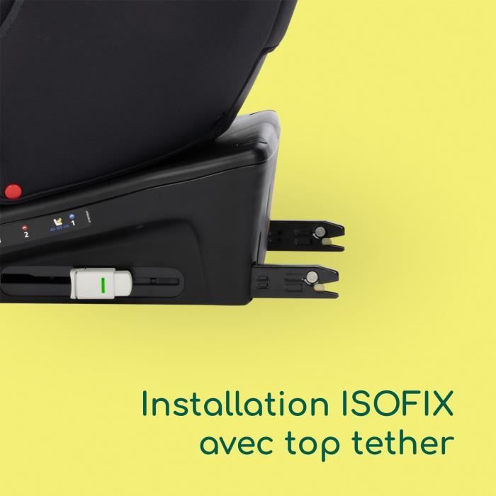 BEBECONFORT Siege auto évolutif pivotant 360° EvolveFix i-Size 0/1/2/3 - Isofix - 0 a 12 ans (36 kg) - 40-150 cm TINTED GRAPHITE