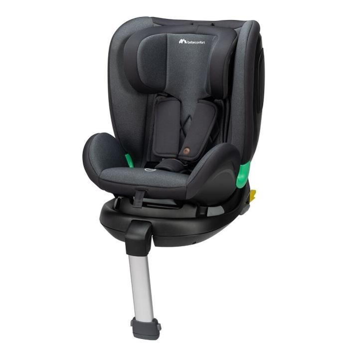BEBECONFORT Siege auto évolutif pivotant 360° EvolveFix PLUS i-Size 0/1/2/3 - Isofix 0 a 12 ans (36 kg) - 40-150 cm TINTED BLACK