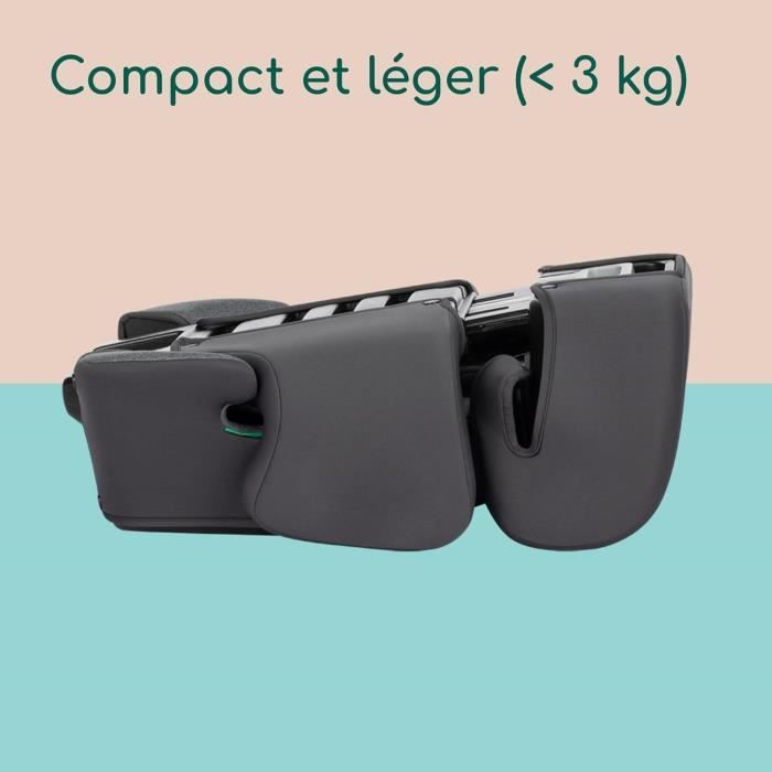 BEBECONFORT Siege auto ROAD SAFE compatible i-Size, groupe 2/3, rehausseur, 3,5 ans a 10/12 ans, 100-150cm, 15-36kg, TINTED GRAPHITE