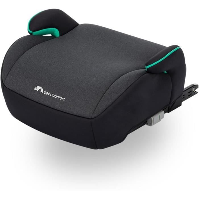 BEBECONFORT Siege auto Manga i-Fix, Rehausseur ISOFIX, de 6 a 12 ans, 22-36 kg, 125-150 cm TINTED BLACK