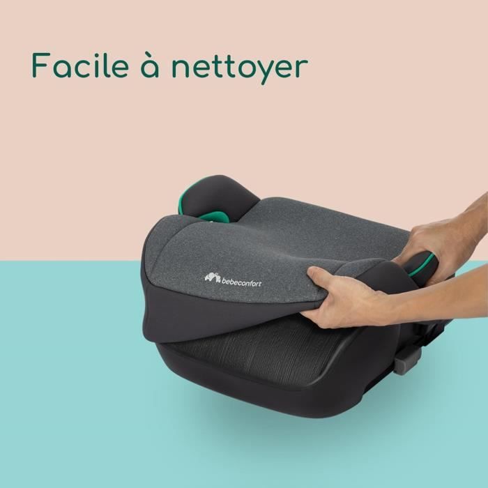BEBECONFORT Siege auto Manga i-Fix, Rehausseur ISOFIX, de 6 a 12 ans, 22-36 kg, 125-150 cm TINTED GRAPHITE