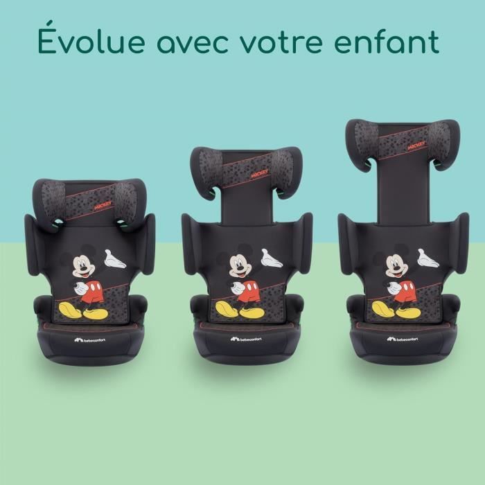 BEBECONFORT DISNEY© Siege auto Road Safe i-Size Mickey, groupe 2/3, rehausseur, 3,5 ans a 10/12 ans, 100-150cm, 15-36kg, Authentic?