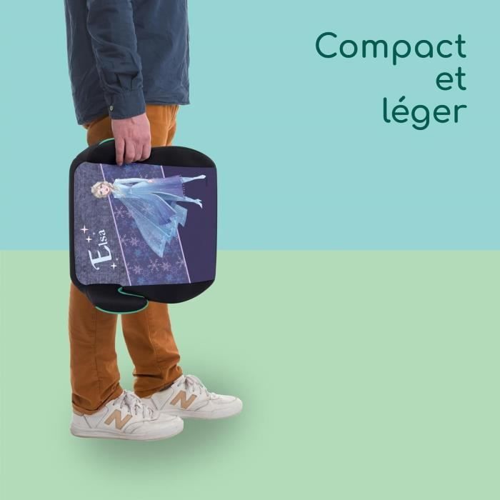 BEBECONFORT DISNEY© Siege auto réhausseur Manga i-Fix Elsa Frozen, Rehausseur ISOFIX, 6 a 12 ans, 22-36 kg,125-150 cm, Authentic