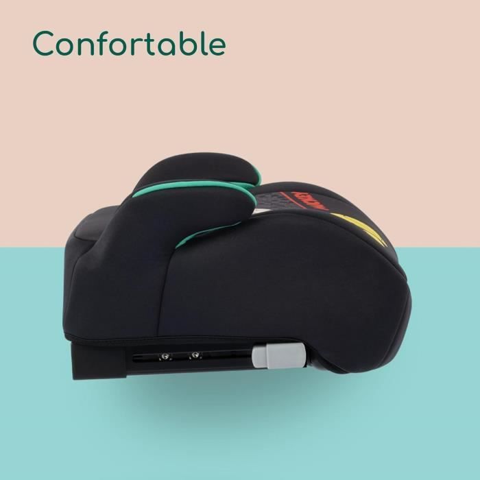 BEBECONFORT DISNEY© Siege auto réhausseur Manga i-Fix Mickey, Rehausseur ISOFIX, 6 a 12 ans, 22-36 kg,125-150 cm, Authentic