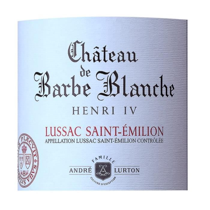 Château de Barbe Blanche Cuvée Henri IV 2022 Lussac Saint-Emilion - Vin Rouge de Bordeaux