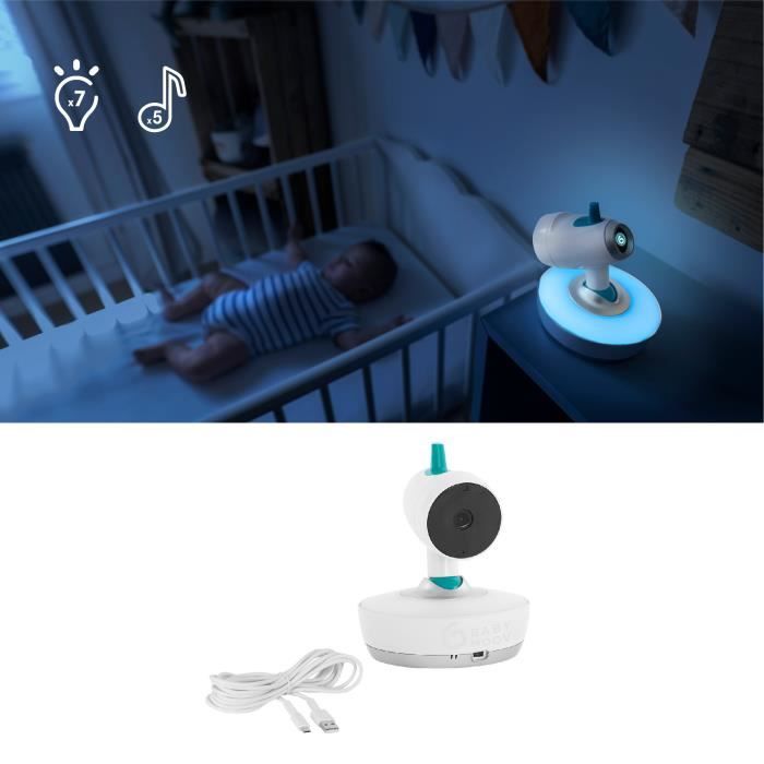 Babymoov Caméra Additionnelle Motorisée Orientable a 360° pour Babyphone Caméra Yoo Moov