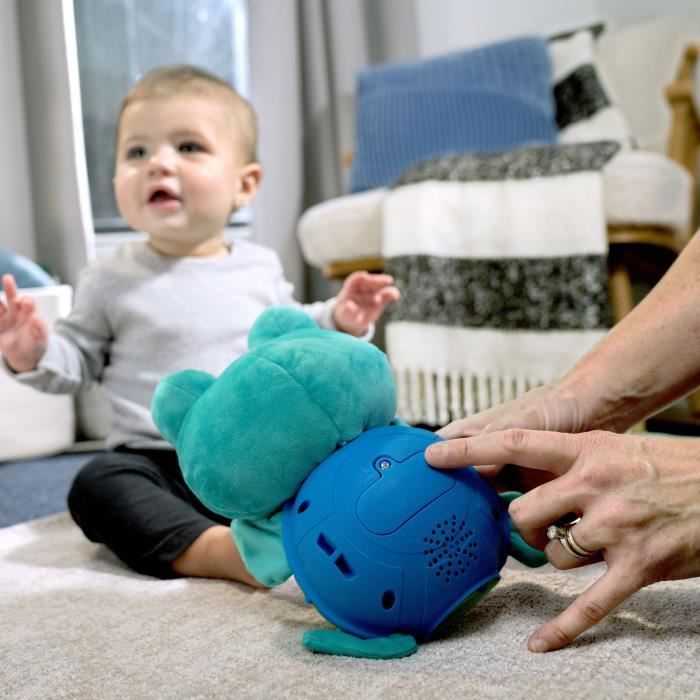 BABY EINSTEIN NEPTUNE la tortue Peluche jouet d'éveil musical,Cadeau Noel bébé, musique, couleurs 6M+