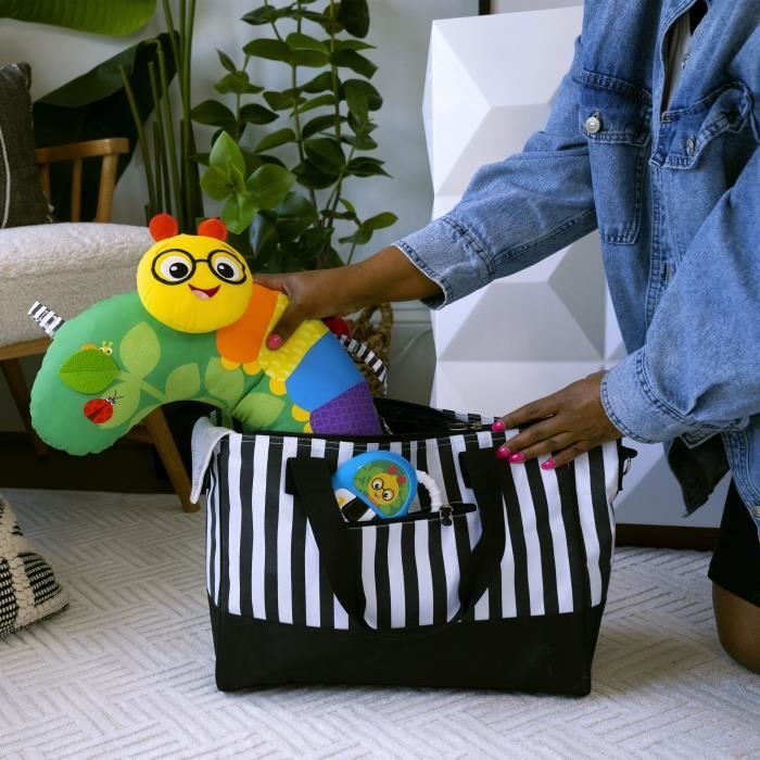 BABY EINSTEIN Coussin d'activités multisensoriel pour jeux a plat ventre - Cal-a-Pillow - 0M+ Cadeau Noel bébé