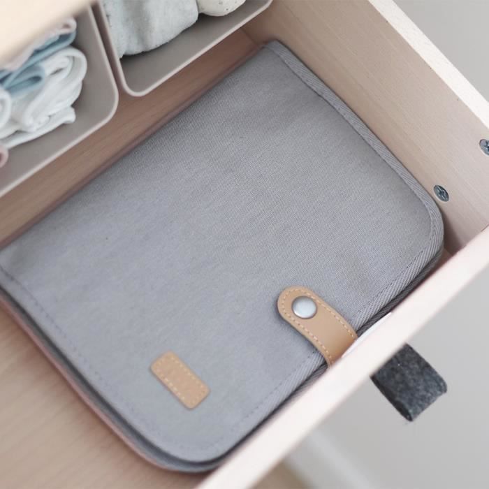 BÉABA - Protege Carnet de Santé, Gris Perle