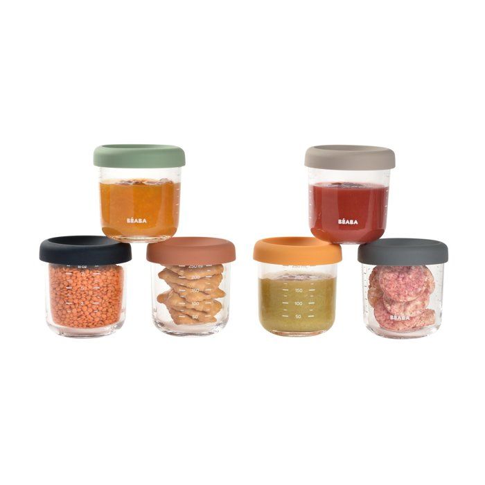 BEABA Coffret 6 portions verre 250ml Sunrise