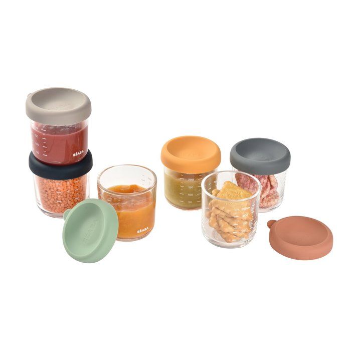 BEABA Coffret 6 portions verre 250ml Sunrise