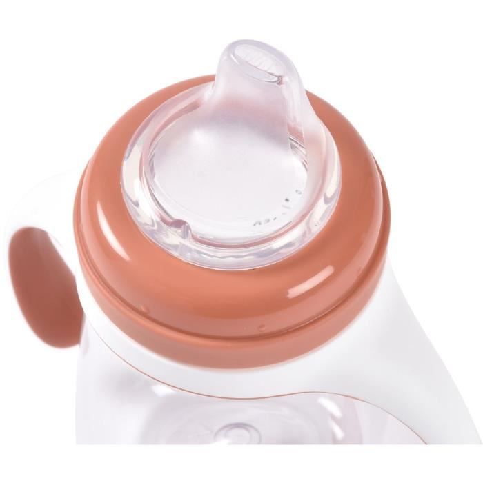 Biberon d'apprentissage 2-en-1 - BEABA - 210 ml - Terracotta