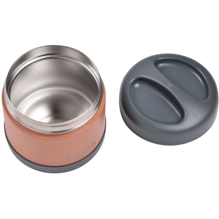 Thermo-portion - BEABA - 500 ml - Inox - Gris minéral / Terracotta