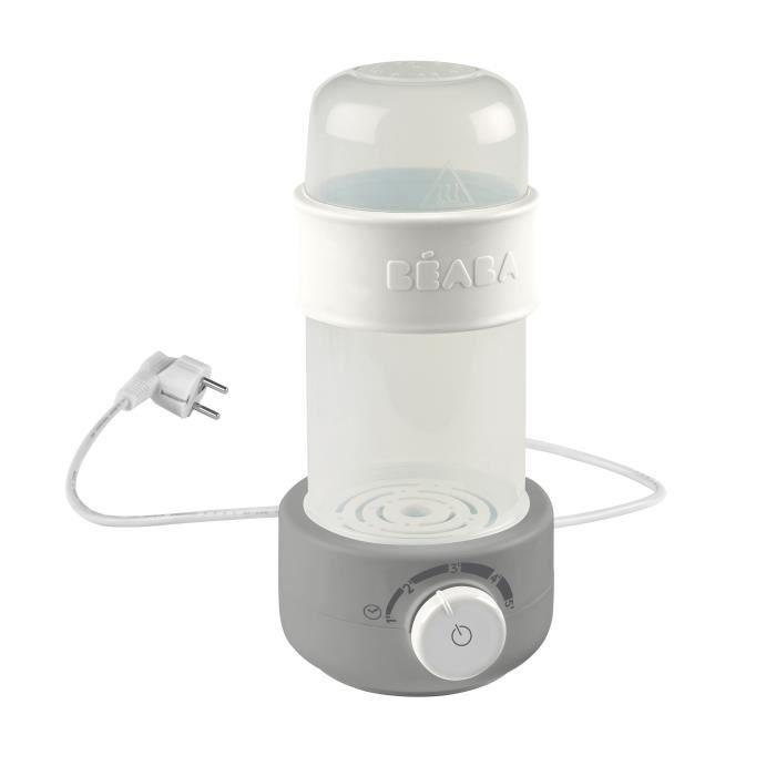 Chauffe-biberon et petits-pots BEABA Bib Secondes vapeur Grey - Evolutif et multi-fonctions