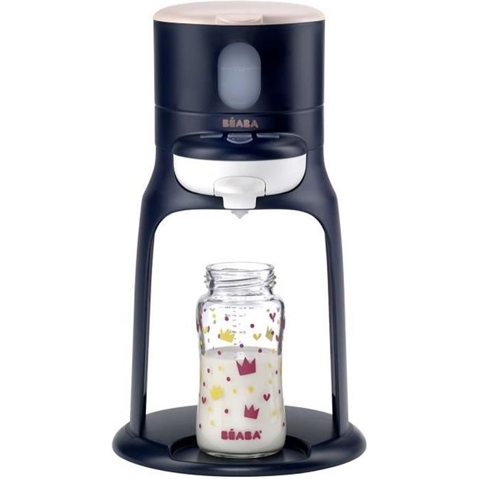 BÉABA - Bib'Expresso - Préparateur-Chauffe Biberon/Petits pots - Température Exacte - Instantané - Bain Marie - Bleu Nuit