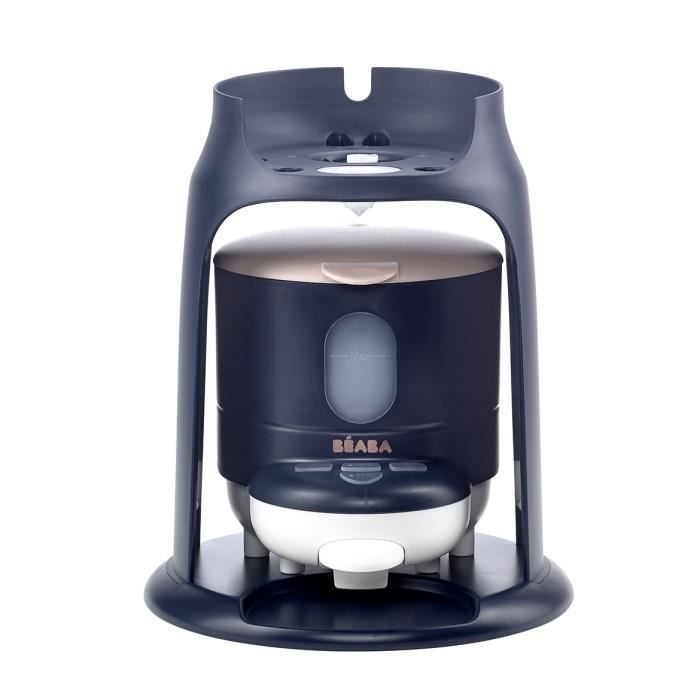 BÉABA - Bib'Expresso - Préparateur-Chauffe Biberon/Petits pots - Température Exacte - Instantané - Bain Marie - Bleu Nuit