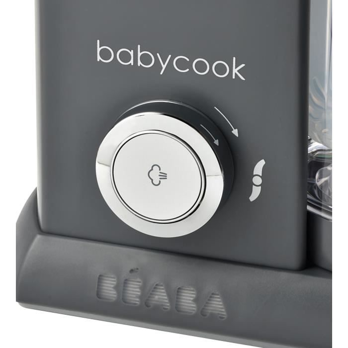 BÉABA - Babycook Solo - Robot Bébé 4 en 1 Mixeur-Cuiseur - Cuisson Vapeur - Dark Grey