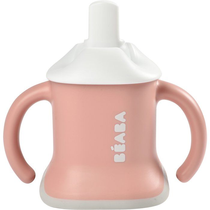 Tasse 3-en-1 - BEABA - Evoluclip - Vieux rose