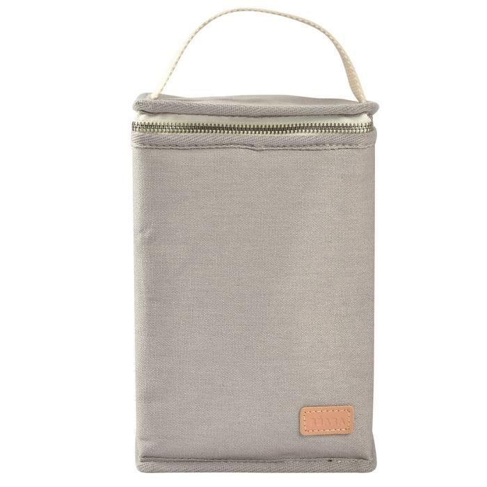 BEABA, Pochette repas bébé, isotherme, gris perle