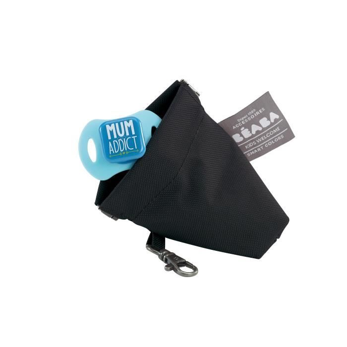 BEABA, Sac a langer Genéve II, Modulable, Grande contenance, Rangements multiples, Pochette avant amovible, Noir