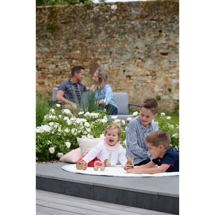 BEBECONFORT Coffret Cadeau D'eveil Jouet En Bois :Jouet A Rouler Lion + Hochet Grelot Tigre + Hochet Gling-Gling - Hippo