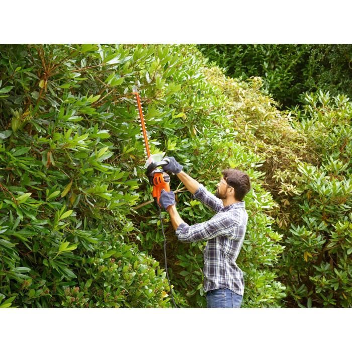 Taille-haies électrique filaire - BLACK&DECKER - BEHTS301-QS - 500W - Lame 50cm