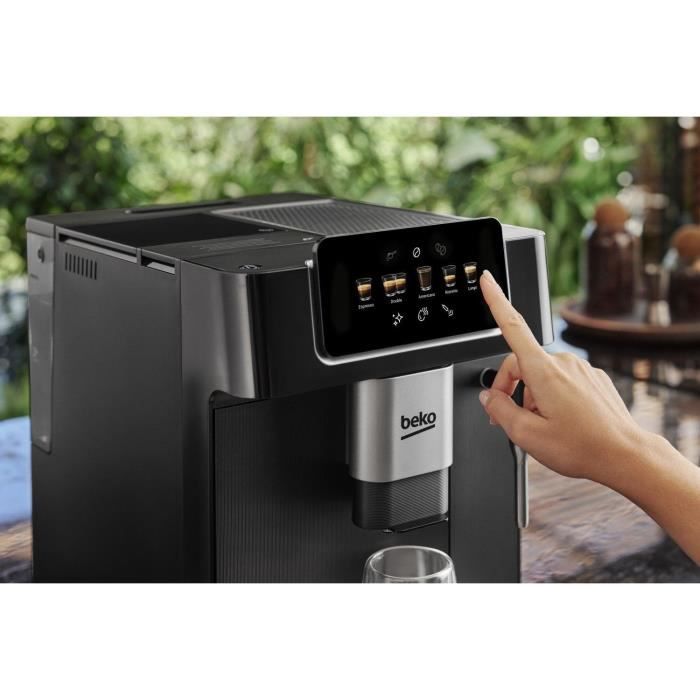 Machine a café avec broyeur - BEKO - CEG7302B - 1350 W - 19 bars - Noir