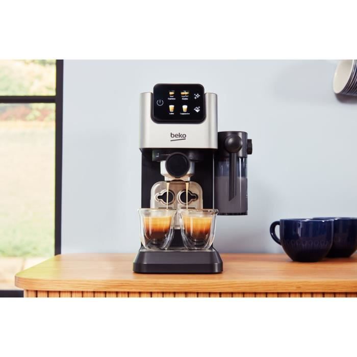 Machine expresso manuelle - BEKO - CEP5304X - 1628 W - 1,1 L - Argenté