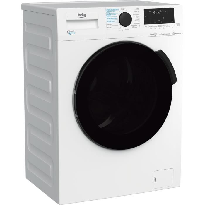 Lave-linge sÈchant BEKO b300 HTE8614YBST - 8 / 5 kg - Induction - 1200 trs/min - Blanc