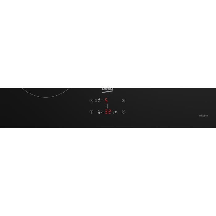Plaque a induction - BEKO - 3 foyers - 60 cm - Noir - HII63405MT
