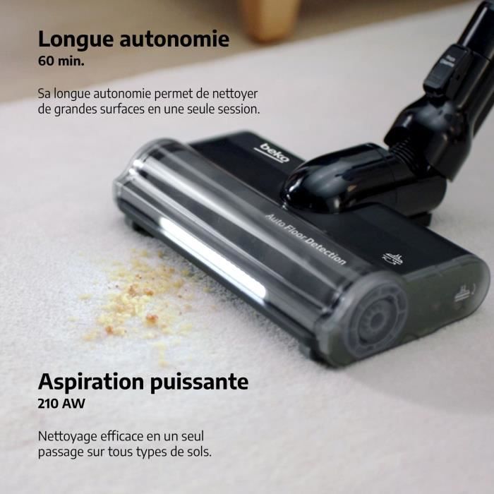 BEKO VRT95929VI - Aspirateur Balai - 210 Airwatts - 3 vitesses - Brosse ÈclairÈe - Actiflex - Technologie Autoboost