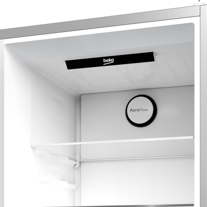 Réfrigérateur combiné - BEKO Série bPro500 - B5RCNE365HXB - 2 portes - 316 L - Classe D - 59,5 x 66,3 x 186,5 cm - Métal brossé