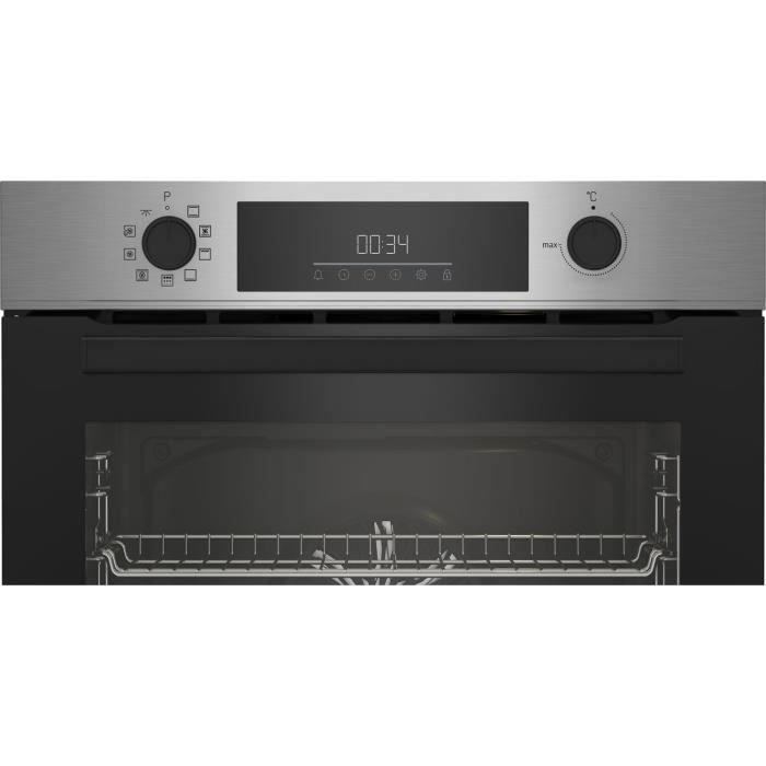 Four encastrable Pyrolyse Chaleur pulsÈe BEKO BBIM11300XMP Inox - Porte froide - 72L - 59,4 cm