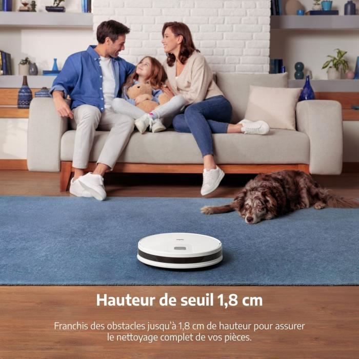 BEKO VRR60314VW - Aspirateur Robot Laveur 2 en 1 Connecté - Autonomie 150 minutes - 2000 pa - Blanc