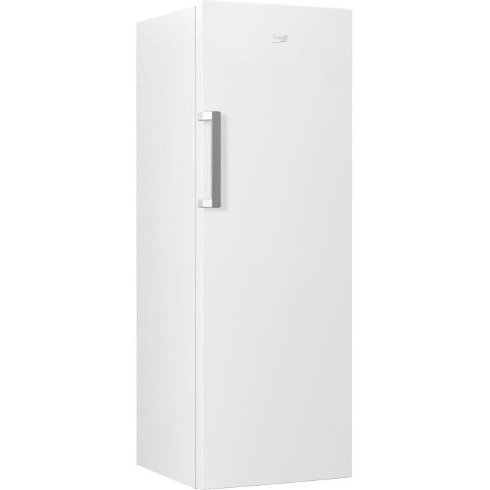 Congélateur armoire - BEKO série b100 - RFNE290L41WN - Classe E - 256 L - 5 tiroirs - 59,5 x 70 x 171,4 cm - Blanc