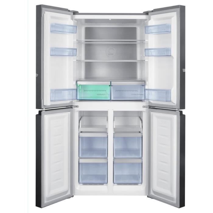 RÈfrigÈrateur multiportes - BEKO - GNO46623MXPN - Classe D - 400L - 180 x 79,5 x 74 cm - Inox