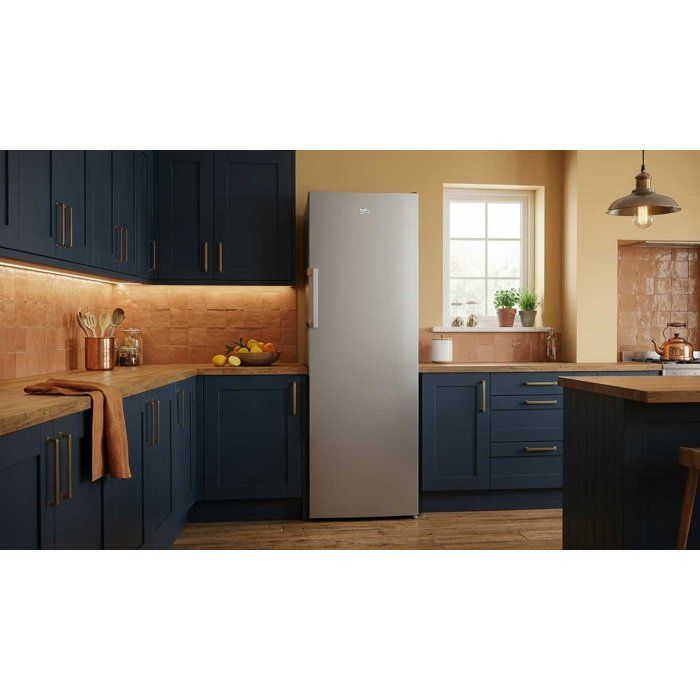 Réfrigérateur monoporte - BEKO - RSSE415K40SN - 367 L - Compartiment 0-3° - Classe E - 171,4x 59,5x 70 - Silver