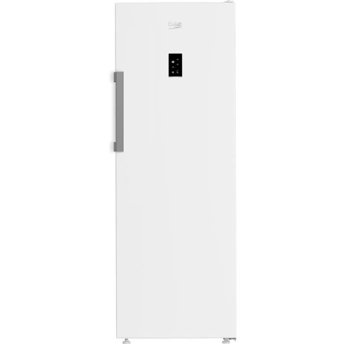 CongÈlateur armoire pose libre - BEKO - B3RFNE294W - Froid ventilÈ - E - 260 L - Autonomie : 11 h - 75,4 x 59,7 x 170,5 cm - Blanc
