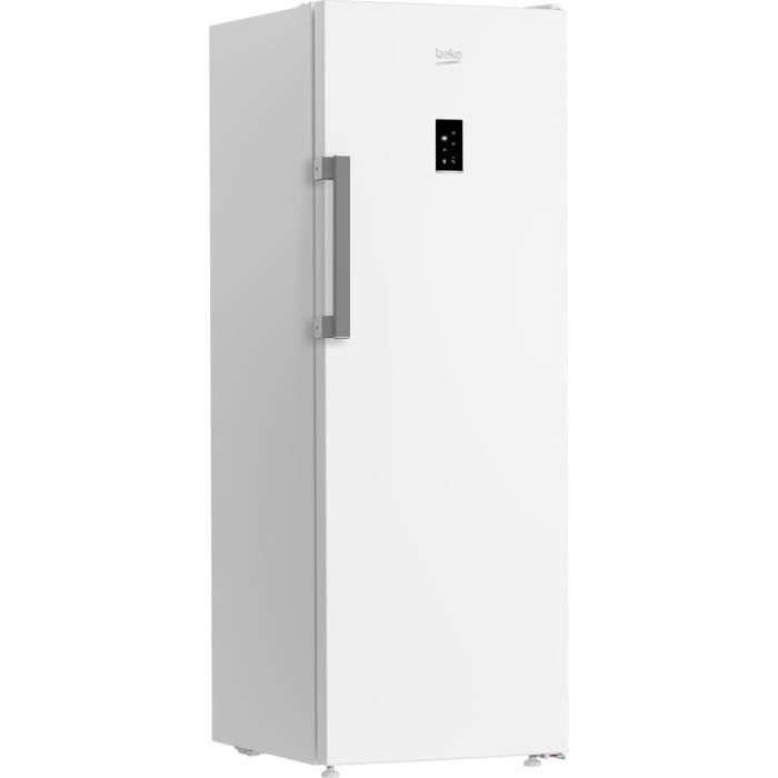 CongÈlateur armoire pose libre - BEKO - B3RFNE294W - Froid ventilÈ - E - 260 L - Autonomie : 11 h - 75,4 x 59,7 x 170,5 cm - Blanc